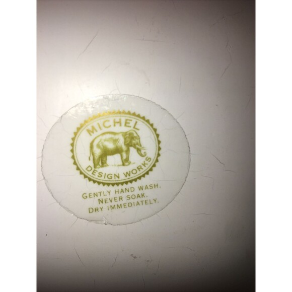 Michel Design Works Christmas Snow Geese Glass Soap Dish Xmas Decor Holiday Boho - Picture 4 of 4